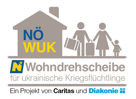 Logo Wohndrehscheibe für ukrainische Flüchtlinge